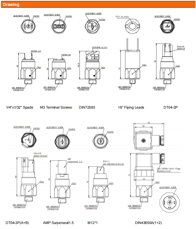 PCS8 Adjustable High Pressure Switches