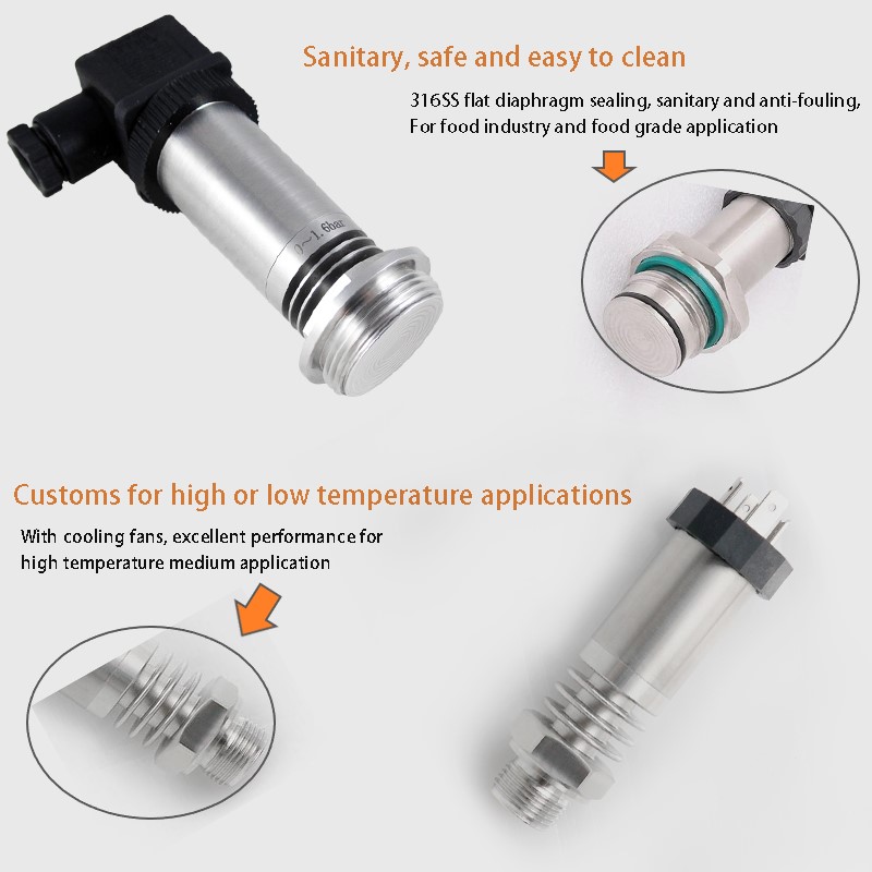 PCM1350 Flush diaphragm Pressure Sensor