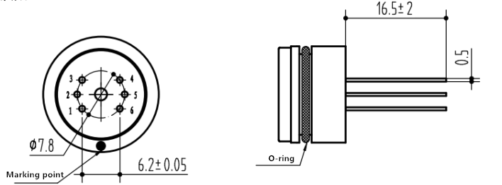 Φ15.8×11mm Piezoresistive Pressure Sensor PC16