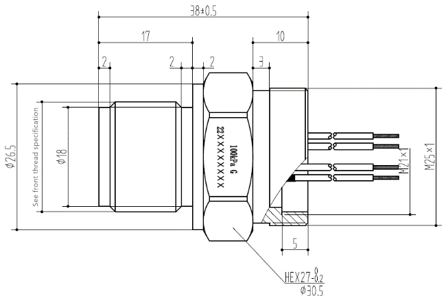 PC12Ⅲ Flush Diaphragm Pressure Sensor with Thread