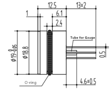 Φ19mm Piezoresistive Silicon Pressure Sensor PC10P