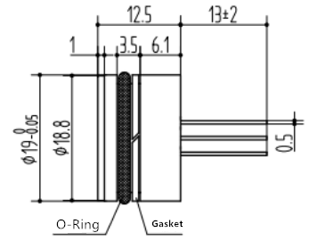 Φ19mm Piezoresistive Silicon Pressure Sensor PC10P