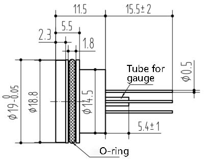 Φ19×11.5mm Industrial Pressure Sensor PC9(WTT19)