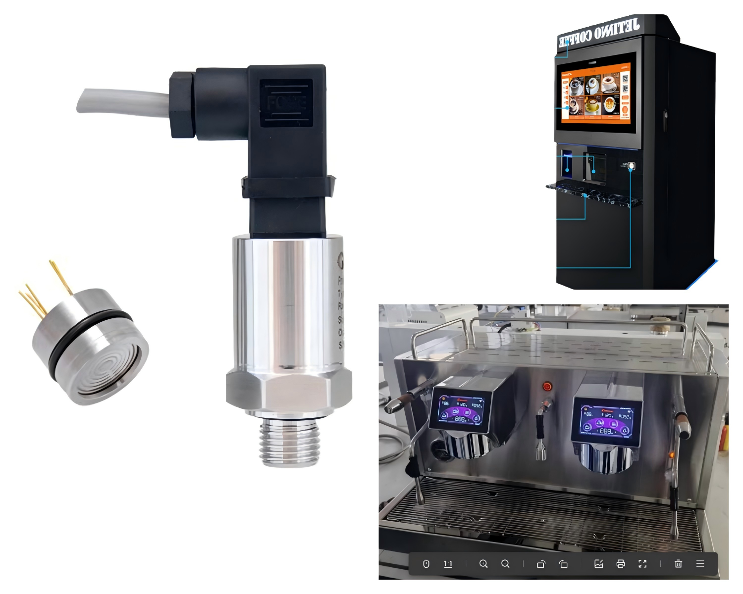 Pressure Sensors in Coffee Machine