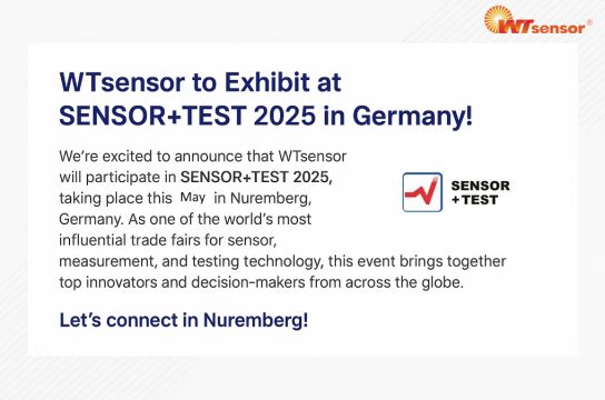 WTsensor Heads to Germany: See Us at SENSOR+TEST 2025!