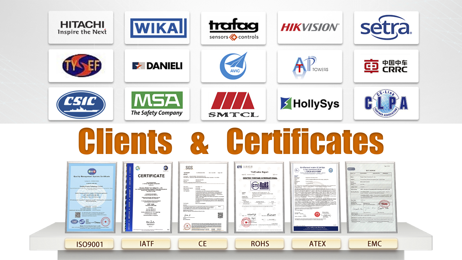 Certificates