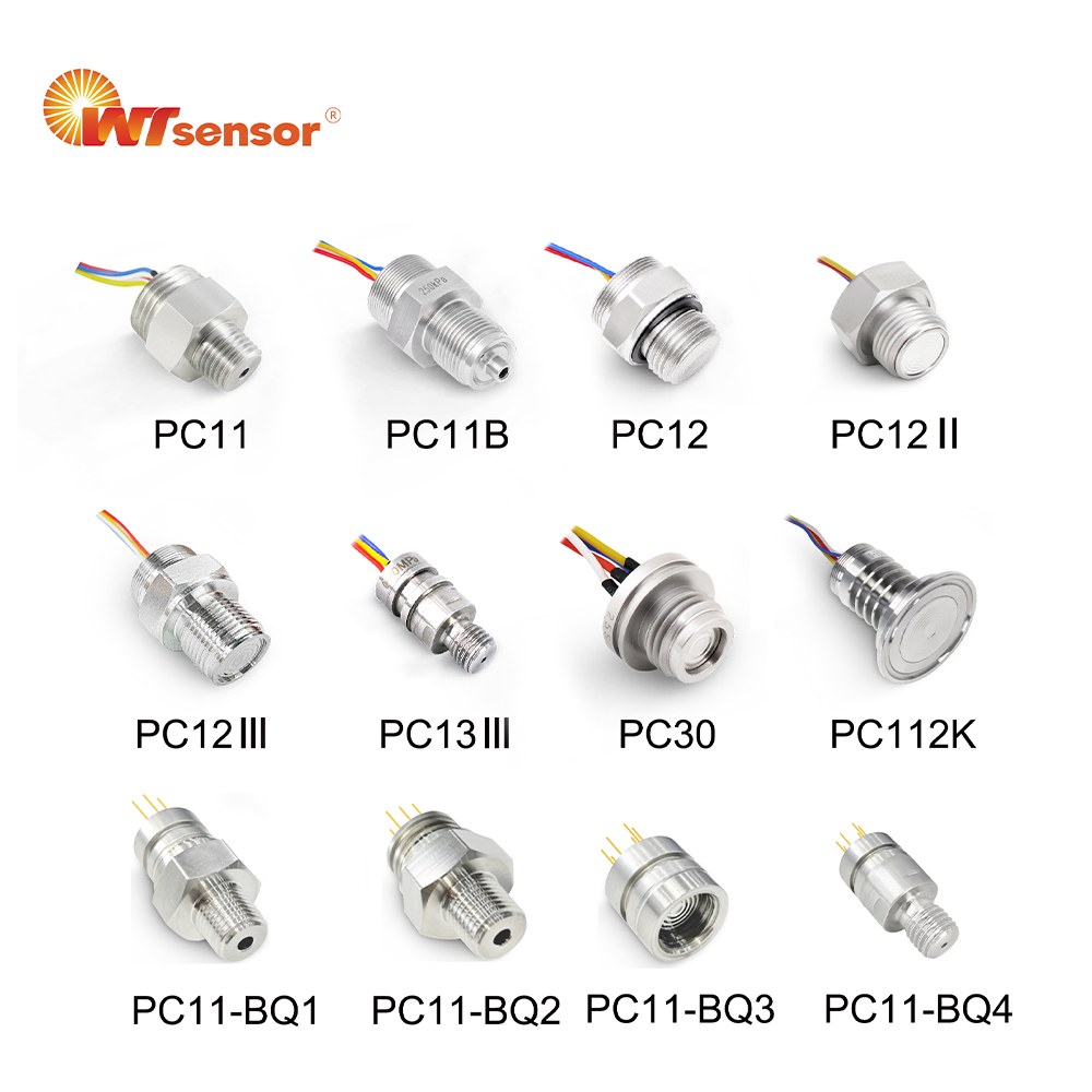 Threaded pressure sensor core options spanning flush and non-flush, with and without thread