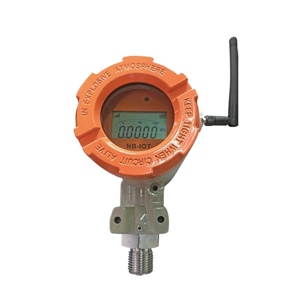 PCM9880 wireless pressure transmitter with local display, keypad and NB-IoT antenna